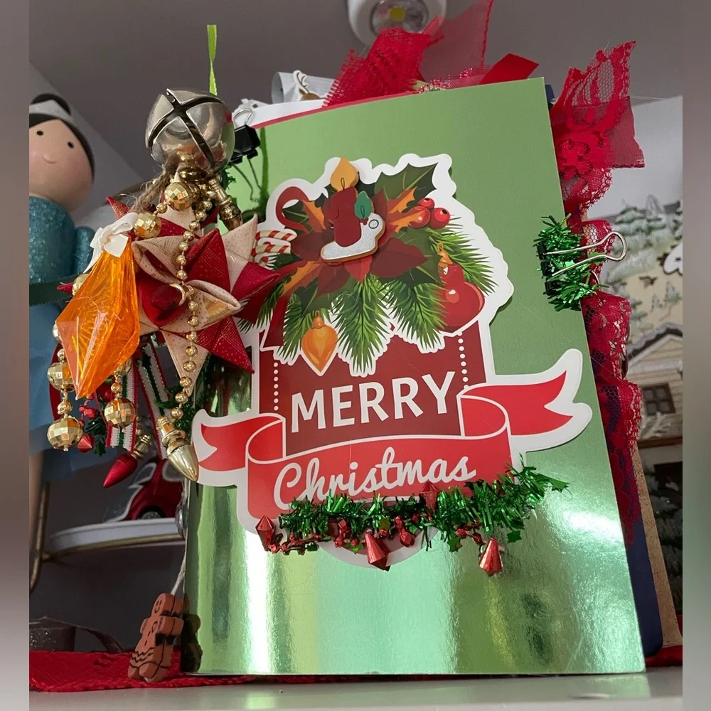 Chunky journal Christmas theme